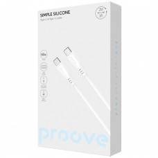 Кабель Proove Simple Silicone Type-C to Type-C 60W (2m) White (CCSI60002222)