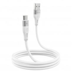 Кабель Proove Soft Silicone USB to Type-C 3A (1m) White (CCSO20001202)