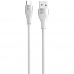 Кабель Proove Soft Silicone USB to Type-C 3A (1m) White (CCSO20001202)