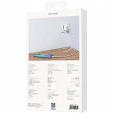 Кабель Proove Soft Silicone USB to Type-C 3A (2m) White (CCSO20001222)