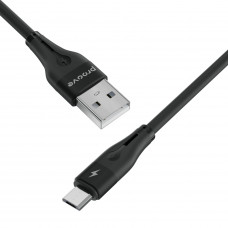 Кабель Proove Soft Silicone USB to Micro USB 2.4A (1m) Black (CCSO20001301)