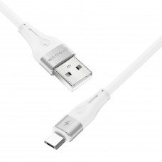 Кабель Proove Soft Silicone USB to Micro USB 2.4A (1m) White (CCSO20001302)
