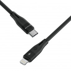 Кабель Proove Soft Silicone Type-C to Lightning 27W (2m) Black (CCSO27002121)