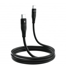 Кабель Proove Soft Silicone Type-C to Type-C 60W (1m) Black (CCSO60002201)