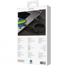 Кабель Proove Soft Silicone Type-C to Type-C 60W (2m) Black (CCSO60002221)