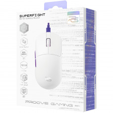 Дротова ігрова миша Proove Gaming Superfight Wired White/Purple (GMSW00102002)