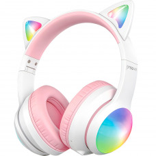 Бездротові навушники Proove Kids LumiCat (APP) White/Pink (HPLC0001AP25)