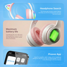 Бездротові навушники Proove Kids LumiCat (APP) Blue/Pink (HPLC0001AP26)