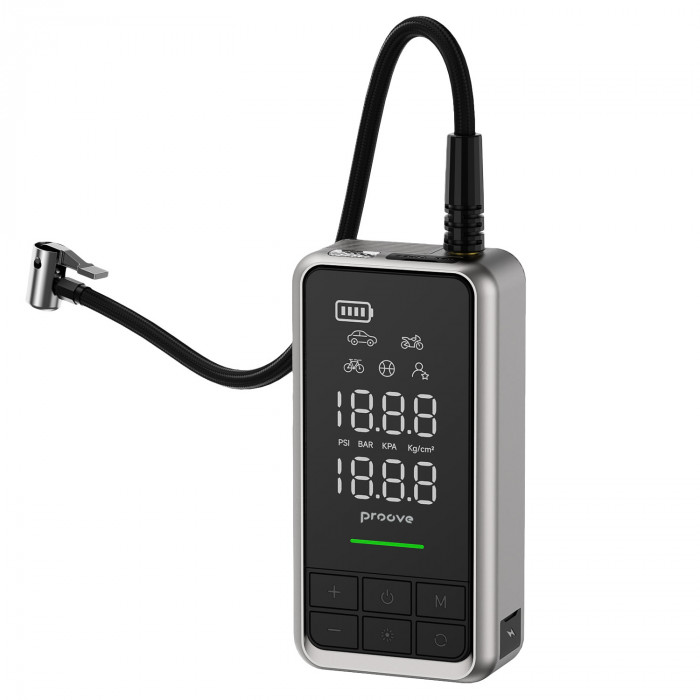 Пусковий пристрій 2 в 1 + насос Proove Air Jump 10400mAh 1000A Gray (JSAP10400203)