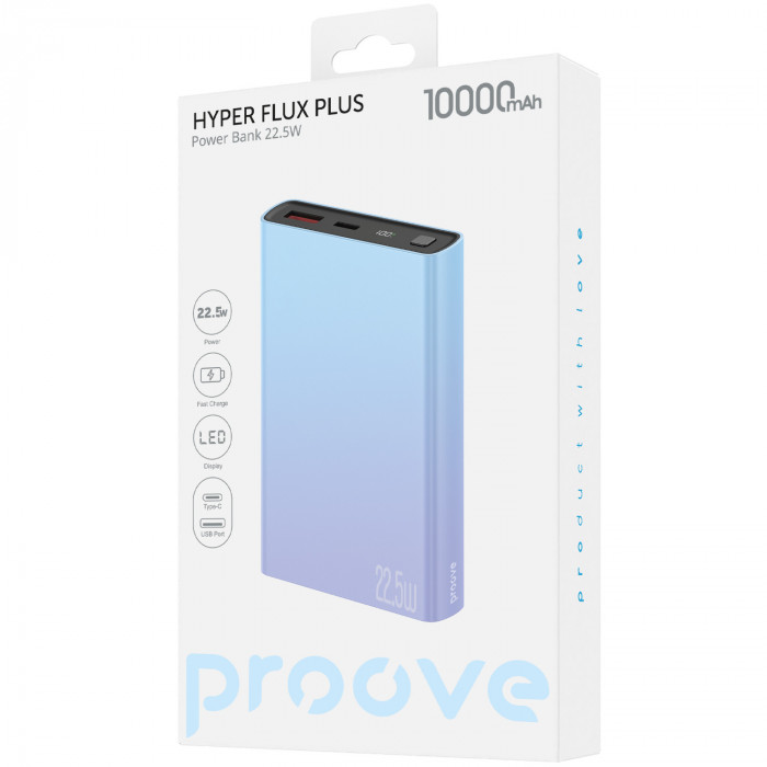 Зовнішній акумулятор Proove Hyper Flux Plus 22.5W 10000mAh Gradient (PBF122120009)