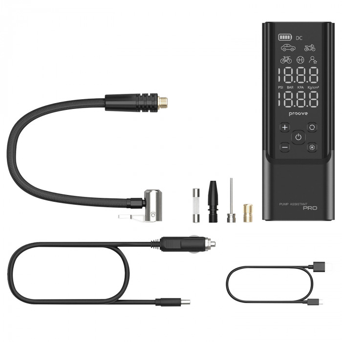 Автомобільний насос Proove Pump Assistant Pro 120W 7500mAh Black (PPAP80010901)