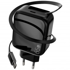 Мережевий зарядний пристрій Proove Fixtape GaN 65W (Type-C) Black (WCFP65010201)