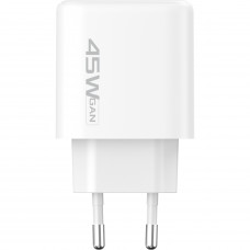 Мережевий зарядний пристрій Proove Silicone Power 2 45W (Type-C+USB) White (WCSP24110002)