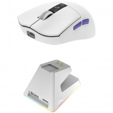 Бездротова ігрова миша Proove Gaming Jester 8K with Charging Dock White/Purple (WMJSCD022017)