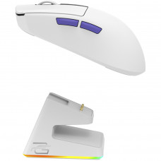 Бездротова ігрова миша Proove Gaming Jester 8K with Charging Dock White/Purple (WMJSCD022017)