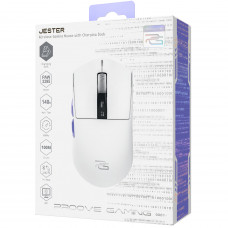 Бездротова ігрова миша Proove Gaming Jester 8K with Charging Dock White/Purple (WMJSCD022017)
