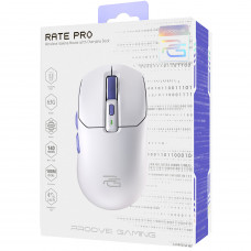 Бездротова ігрова миша Proove Gaming Rate Pro with Charging Dock White (WMRPCD022002)