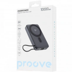 Зовнішній акумулятор Proove OverPower 35W 10000mAh Qi2 Gray (PBOP35012105)