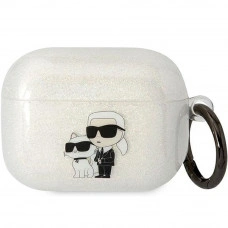 Чехол Karl Lagerfeld Gliter Karl & Choupette для AirPods 3 Transparent (KLA3HNKCTGT) 