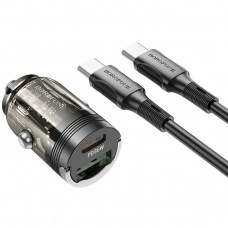 Автомобільний зарядний пристрій Borofone BZ29A PD/QC 36W Type-C/Type-C Black