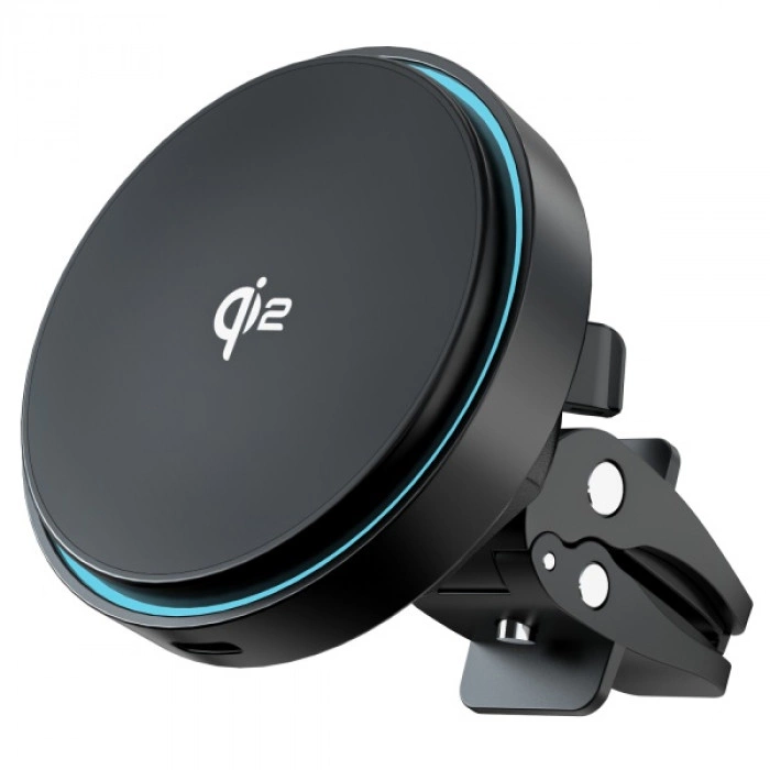Автодержатель с беспроводной зарядкой Proove Light Circle Qi2 15W Автодержатель с беспроводной зарядкой Proove Light Circle Qi2 15W