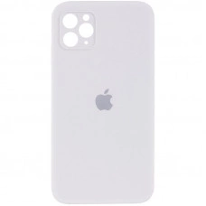 Силиконовая накладка Silicone Case Square iPhone 11 Pro Max White