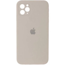 Силиконовая накладка Silicone Case Square iPhone 11 Pro Max Rock Ash